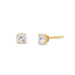 1.00 CT. T.W. Certified Lab-Created Diamond Solitaire Stud Earrings in 10K Gold (I/SI2)