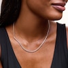 Thumbnail Image 2 of 1.00 CT. T.W. Certified Lab-Created Diamond Line Necklace in Sterling Silver (F/SI2)