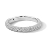 Vera Wang Love Collection 0.29 CT. T.W. Certified Diamond Woven Anniversary Band in 18K Gold (F/SI2