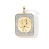 Thumbnail Image 1 of 0.085 CT. T.W. Diamond Ganesha Octagon Medallion Necklace Charm in 18K Gold