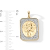 Thumbnail Image 3 of 0.085 CT. T.W. Diamond Ganesha Octagon Medallion Necklace Charm in 18K Gold