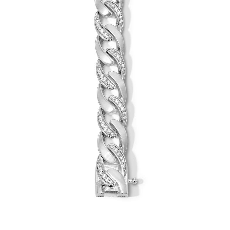 1.00 CT. T.W. Certified Lab-Created Diamond Curb Chain Bracelet in Hollow Sterling Silver (I/SI2) - 8.5”