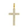 1.50 CT. T.W. Diamond Cross Necklace Charm in 10K Gold