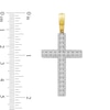 1.50 CT. T.W. Diamond Cross Necklace Charm in 10K Gold