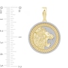 Thumbnail Image 4 of 1.00 CT. T.W. Diamond Roaring Lion Chain Link Frame Medallion Necklace Charm in 10K Gold