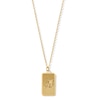 Thumbnail Image 1 of Ox Chinese Zodiac Rectangle Tag Pendant in Solid 14K Gold