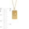 Thumbnail Image 3 of Ox Chinese Zodiac Rectangle Tag Pendant in Solid 14K Gold