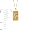 Thumbnail Image 3 of Snake Chinese Zodiac Rectangle Tag Pendant in Solid 14K Gold