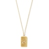 Thumbnail Image 1 of Dog Chinese Zodiac Rectangle Tag Pendant in Solid 14K Gold