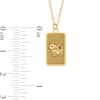 Thumbnail Image 3 of Pig Chinese Zodiac Rectangle Tag Pendant in Solid 14K Gold