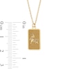 Thumbnail Image 3 of Goat Chinese Zodiac Rectangle Tag Pendant in Solid 14K Gold