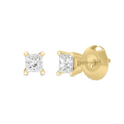 CT. T.W. Princess-Cut Canadian Certified Diamond Solitaire Stud Earrings in 14K Gold (I/I2