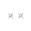 0.50 CT. T.W. Princess-Cut Canadian Certified Diamond Solitaire Stud Earrings in 18K Gold (I/SI2