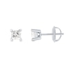 0.50 CT. T.W. Princess-Cut Canadian Certified Diamond Solitaire Stud Earrings in 18K Gold (I/SI2