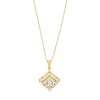 0.30 CT. T.W. Certified Lab-Created Diamond Motif Drop Pendant in 18K Gold (F/SI2)