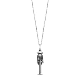 Disney Treasures The Nightmare Before Christmas 0.04 CT. T.W. Black and White Diamond Jack Pendant in Sterling Silver