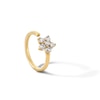 Thumbnail Image 1 of Cubic Zirconia Flower Nose Hoop in Solid 14K Gold - 18G