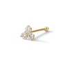 Thumbnail Image 1 of Cubic Zirconia Triangle Nose Stud in Solid 14K Gold - 22G