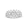 2.00 CT. T.W. Certified Lab-Created Diamond Graduated Cluster Ring in 10K White Gold (F/SI2)