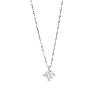 CT. Certified Lab-Created Diamond Solitaire Pendant in 14K White Gold (F/SI2