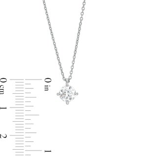 CT. Certified Lab-Created Diamond Solitaire Pendant in 14K White Gold (F/SI2