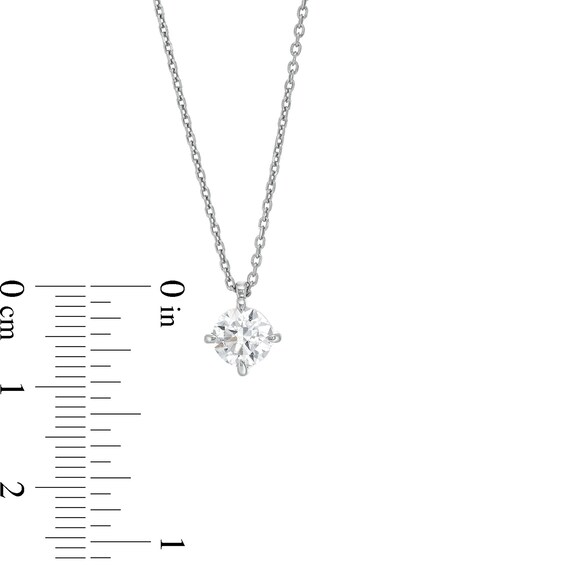 CT. Certified Lab-Created Diamond Solitaire Pendant in 14K White Gold (F/SI2