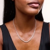 Thumbnail Image 2 of 3.00 CT. T.W. Certified Lab-Created Diamond Graduated Line Necklace in Sterling Silver (F/SI2)