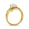 Thumbnail Image 3 of Le Vian® Good Karma Oval Neopolitan Opal™ and 0.11 CT. T.W. Diamond Coil Ring in 14K Honey Gold™