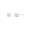 0.50 CT. T.W. Certified Lab-Created Diamond Solitaire Stud Earrings in Sterling Silver (F/SI2)