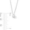 0.50 CT. T.W. Certified Lab-Created Diamond Solitaire Pendant and Stud Earrings Set in Sterling Silver (F/SI2) - 19"