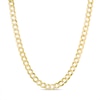 4.7mm Flat Curb Chain Necklace in Solid 14K Gold