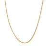 2.3mm Glitter Rope Chain Necklace in Hollow 10K Gold - 20”