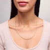 2.3mm Glitter Rope Chain Necklace in Hollow 10K Gold - 20”