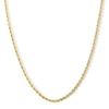 3.0mm Glitter Rope Chain Necklace in Hollow 10K Gold - 24”