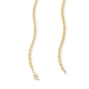 3.0mm Glitter Rope Chain Necklace in Hollow 10K Gold - 24”