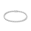 2.50 CT. T.W. Diamond Station Double Row Bracelet in 10K White Gold