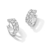 4.20 CT. T.W. Certified Lab-Created Diamond Split Hoop Earrings in 10K White Gold (F/VS2)