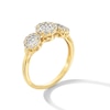 Thumbnail Image 3 of 0.50 CT. T.W. Diamond Frame Past Present Future® Engagement Ring in 10K Gold