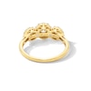 0.50 CT. T.W. Diamond Frame Past Present Future® Engagement Ring in 10K Gold