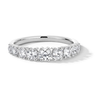 CT. T.W. Certified Lab-Created Diamond Graduated Nine Stone Anniversary Band in 14K Gold (F/VS2