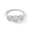 Thumbnail Image 1 of 0.50 CT. T.W. Diamond Frame Past Present Future® Engagement Ring in 10K White Gold