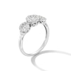 Thumbnail Image 3 of 0.50 CT. T.W. Diamond Frame Past Present Future® Engagement Ring in 10K White Gold