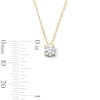 Thumbnail Image 4 of 0.50 CT. Certified Lab-Created Diamond Solitaire Pendant in Sterling Silver with 10K Gold Plate (I/SI2)