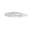 Thumbnail Image 1 of 0.20 CT. T.W. Diamond Chevron Anniversary Band in 10K White Gold