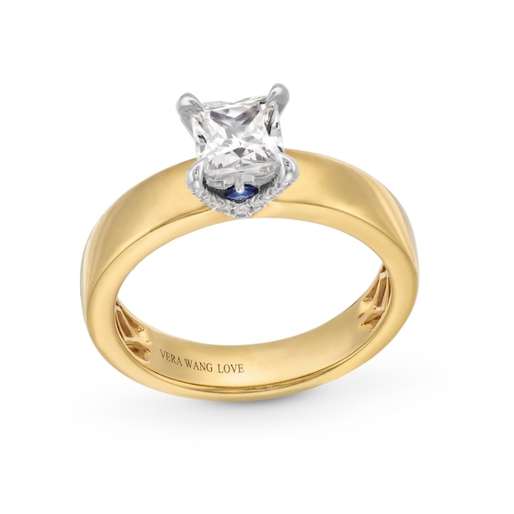 Vera Wang Love Collection 0.95 CT. T.W. Princess-Cut Diamond Solitaire Engagement Ring in 14K Gold