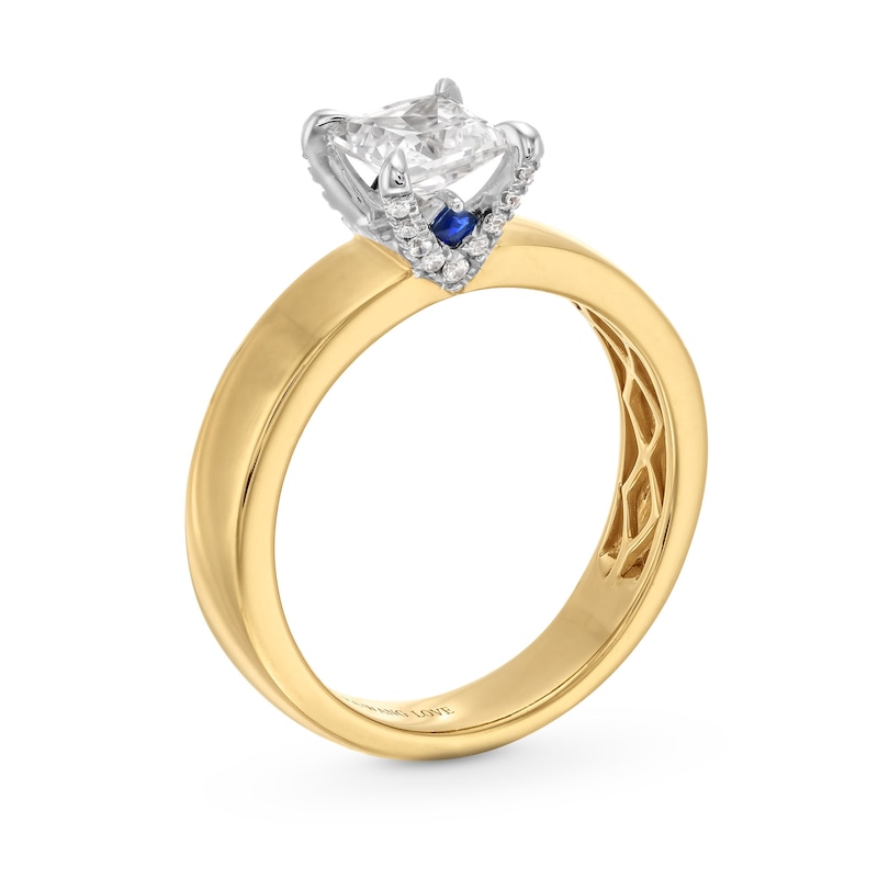 Vera Wang Love Collection 0.95 CT. T.W. Princess-Cut Diamond Solitaire Engagement Ring in 14K Gold