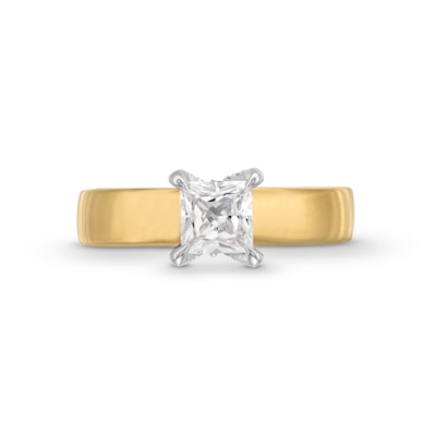 Vera Wang Love Collection 0.95 CT. T.W. Princess-Cut Diamond Solitaire Engagement Ring in 14K Gold