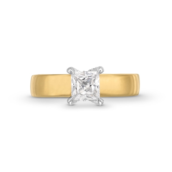 Vera Wang Love Collection 0.95 CT. T.W. Princess-Cut Diamond Solitaire Engagement Ring in 14K Gold