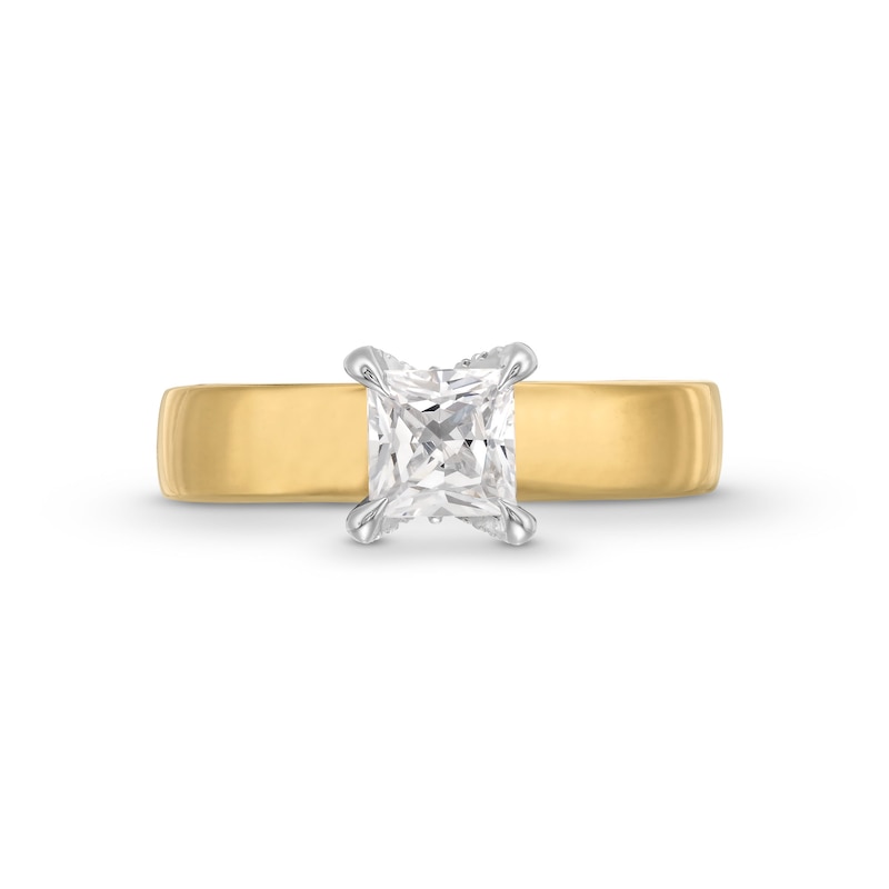 Vera Wang Love Collection 0.95 CT. T.W. Princess-Cut Diamond Solitaire Engagement Ring in 14K Gold