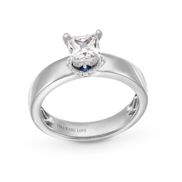 Vera Wang Love Collection 0.95 CT. T.W. Princess-Cut Diamond Solitaire Engagement Ring in 14K White Gold